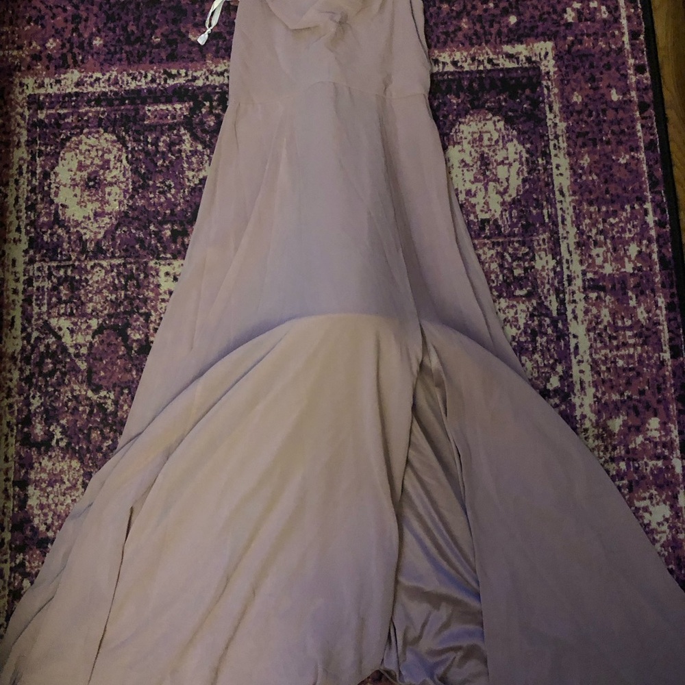 David's Bridal Light Blush A-Line Wedding Dress